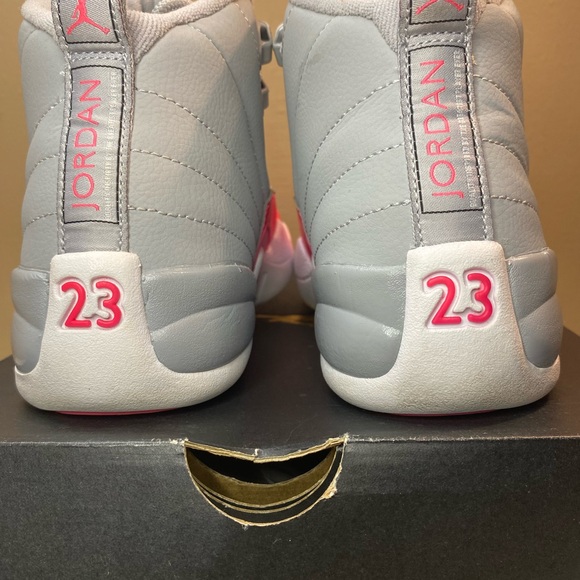 🔥NIKE JORDAN RETRO ‘WOLF GREY RACER PINK’ SIZE 6.5 WMNS 5 YOUTH 510815-060 - Picture 4 of 8